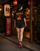 Ramenholic Oversized Graphic T-Shirt for Girls | Ramen Aesthetic Tee girlypop
